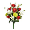 Artificial 25" Rose/Gerbera Daisy/Lily Bush - House of Silk Flowers®
 - 3