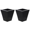 Square Small Zinc Vase - Set of 2