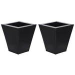 Square Small Zinc Vase - Set of 2