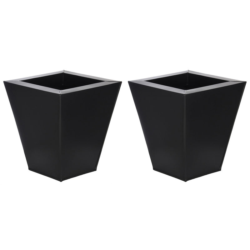 Square Small Zinc Vase - Set of 2