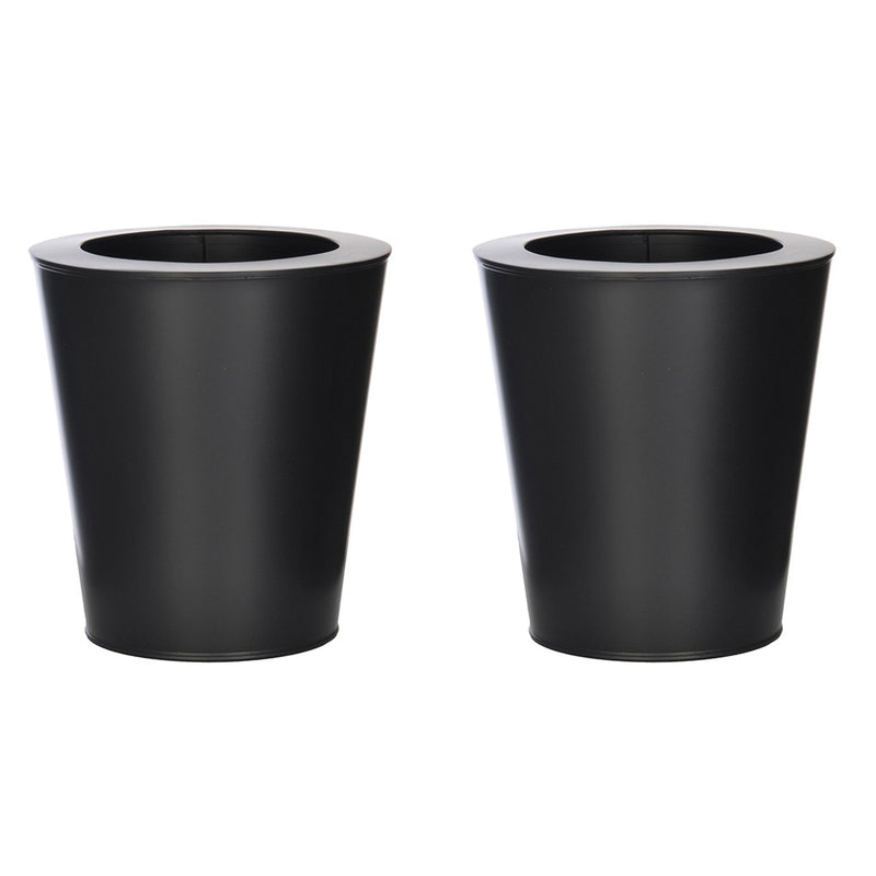 Round Small Zinc Vase - Set of 2 Vases