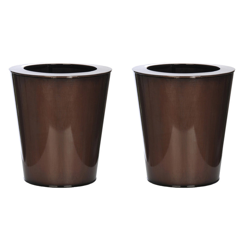 Round Small Zinc Vase - Set of 2 Vases