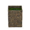 Large Square Water Hyacinth Basket Planter Pot-in-a-Pot