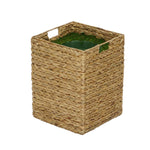 Large Square Water Hyacinth Basket Planter Pot-in-a-Pot