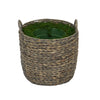 Large Round Water Hyacinth Basket Planter Pot-in-a-Pot