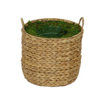 Large Round Water Hyacinth Basket Planter Pot-in-a-Pot