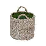 Large Braided Water Hyacinth Basket Planter Pot-in-a-Pot