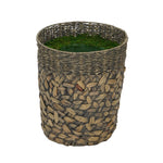 Large Mixed Seagrass/Water Hyacinth Basket Planter Pot-in-a-Pot