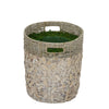 Large Mixed Seagrass/Water Hyacinth Basket Planter Pot-in-a-Pot