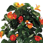 Artificial 26-inch Orange Nasturtium Trailing Bush (Set of 6)