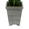 Artificial 4-foot PVC Grass in Washed Wood Planter