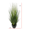 Faux 42" Grass in Fishbowl Ceramic