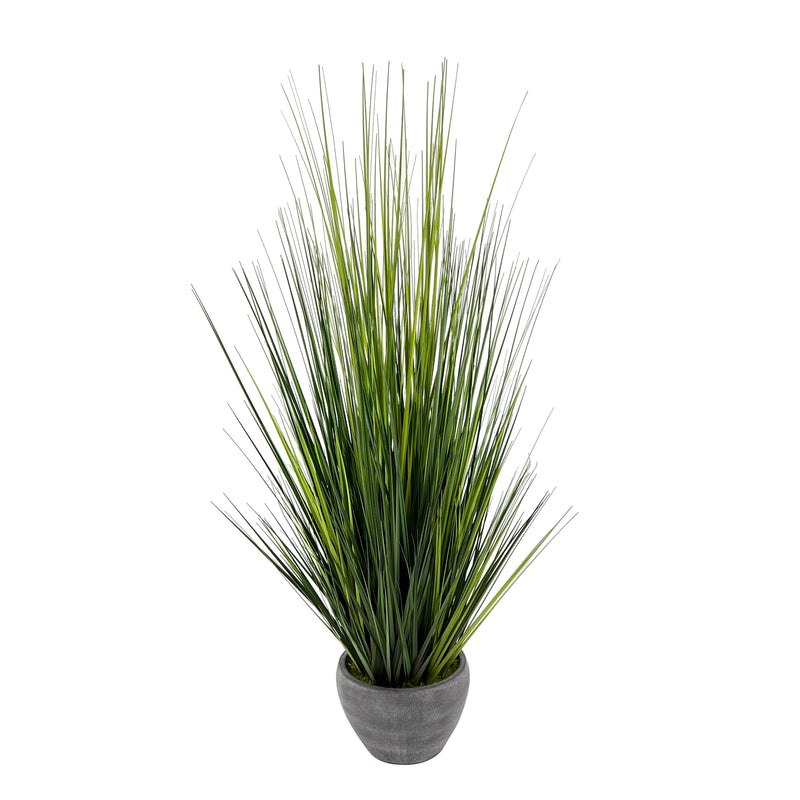 Faux 42" Grass in Fishbowl Ceramic