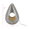 Ceramic 10" Teardrop Birdhouse