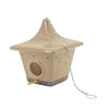 Ceramic 9" Square Pagoda Birdhouse