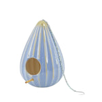 Ceramic 10" Teardrop Ruffled Birdhouse