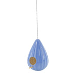 Ceramic 10" Teardrop Ruffled Birdhouse