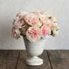 Shabby Chic® Light Pink Peonies in Distressed White Metal Urn