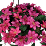 Artificial Clematis Hanging Basket