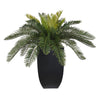 Artificial Cycas Palm in Black Zinc - House of Silk Flowers®
 - 2