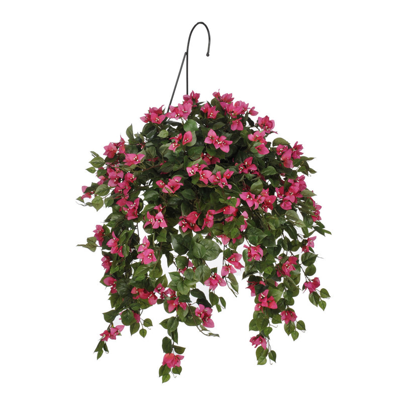 Artificial Mini Bougainvillea Hanging Basket - House of Silk Flowers®
 - 1