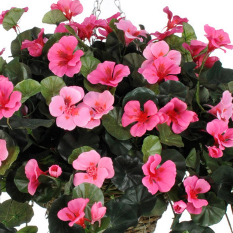 Artificial Nasturtium Hanging Basket