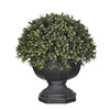 Artificial Half-Ball Boxwood Topiary in Garden Urn - House of Silk Flowers®
 - 2