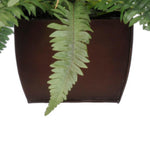 Artificial Fern in Small Zinc