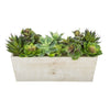 Artificial Succulent Garden in Rectangle Planter