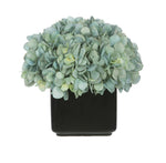 Artificial Hydrangea in Small Black Cube Ceramic - House of Silk Flowers®
 - 8