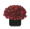 Artificial Hydrangea in Small Black Cube Ceramic - House of Silk Flowers®
 - 4