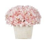 Artificial Hydrangea in White-Washed Wood Cube - House of Silk Flowers®
 - 18