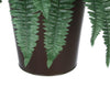 Artificial Fern in Round Zinc Planter