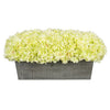 Artificial Green Hydrangea in Grey-Washed Wood Ledge