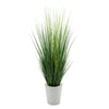 Artificial 44-inch Grass in Round Zinc