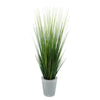 Artificial 44-inch Grass in Round Zinc