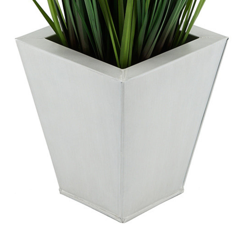 Artificial 44-inch Grass in Square Zinc