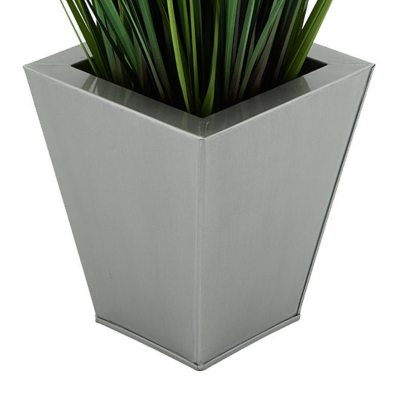 Artificial 44-inch Grass in Square Zinc