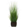 44-inch Grass in Large Rectangle Zinc House of Silk Flowers®