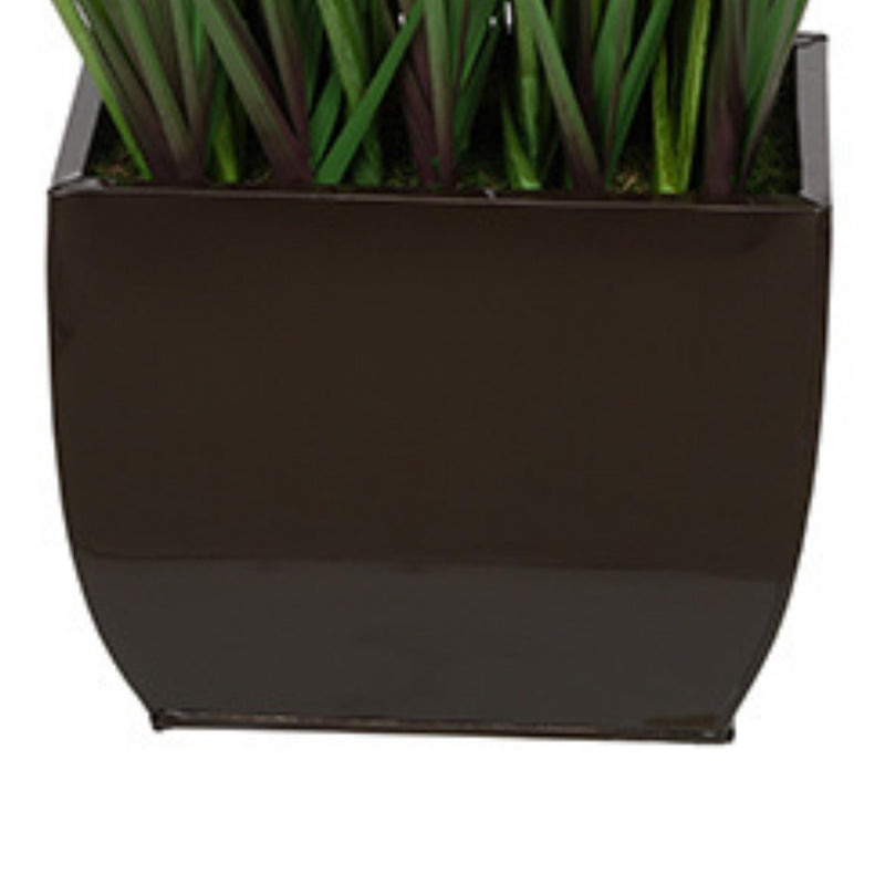 Artificial 44-inch Grass in Large Rectangle Zinc