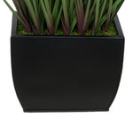 Artificial 28-inch Grass in Medium Rectangle Zinc