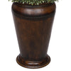 Artificial Boxwood Half Ball Topiary in Designer Metal Planter