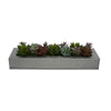 Artificial Pastel Succulent Garden in Silver Zinc Vase