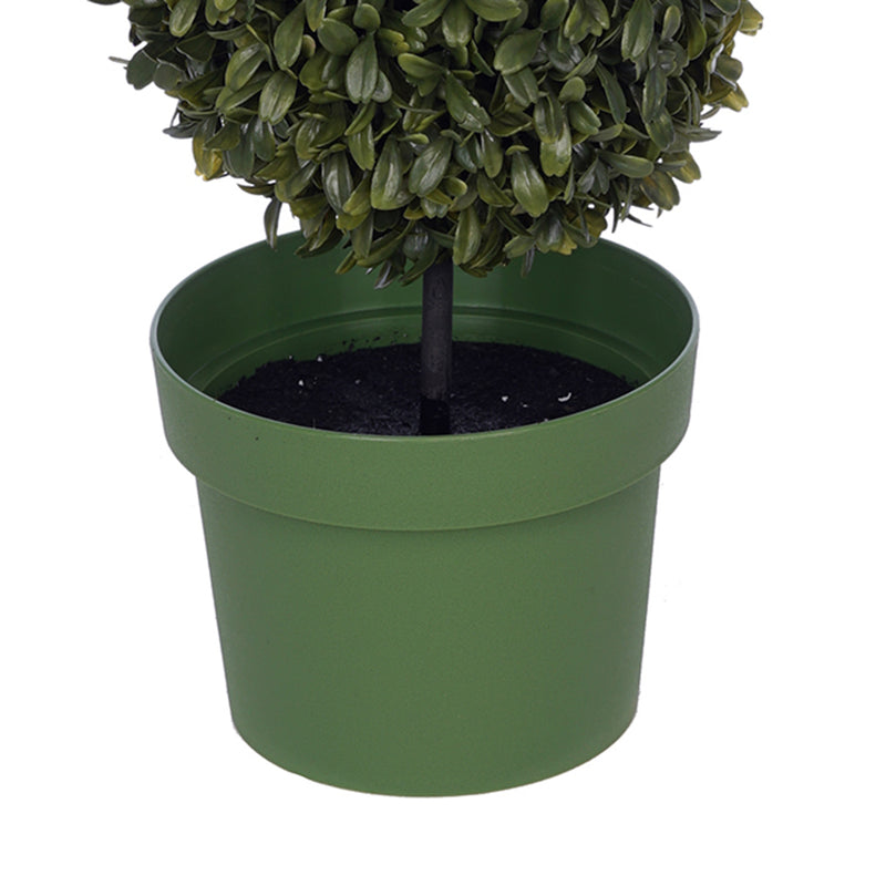 Artificial 25-inch Triple Ball Boxwood Topiary