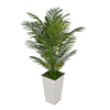 4-1/2 foot Areca Palm in Designer Metal House of Silk Flowers®