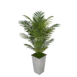 4-1/2 foot Areca Palm in Designer Metal House of Silk Flowers®