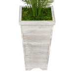 Artificial 4-1/2 foot Areca Palm in Tall Washed Wood Planter