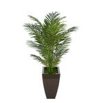 4-1/2 foot Areca Palm in Tapered Square Zinc House of Silk Flowers®