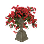 Faux Bougainvillea in Grey Footed Tuscan Urn Planter House of Silk Flowers®