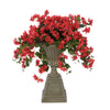 Faux Bougainvillea in Grey Footed Tuscan Urn Planter House of Silk Flowers®